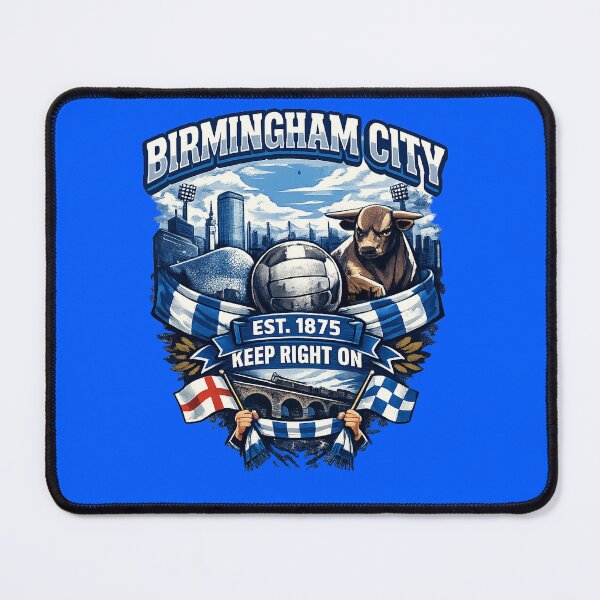 Item preview, Birmingham City Football Fan Art | Keep Right On Vintage Blues Supporter Design designed and sold by GarnerSupplyCo.