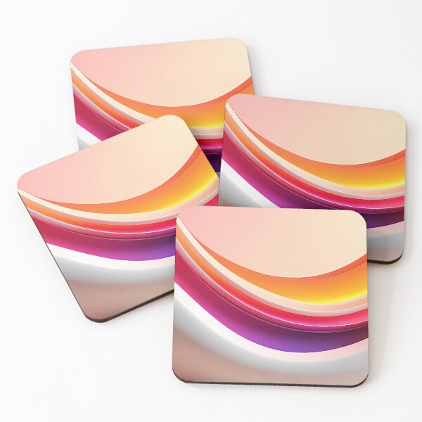 Item preview, Neon Fluid Gradient Abstract Art - Modern Minimalist Wave Design   designed and sold by CuteSlothWorld.