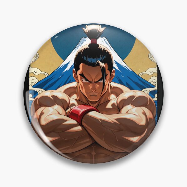 Item preview, Manga - Stylized Sumo Wrestler, Vibrant Shonen Power Aesthetic designed and sold by Zone--Gaming.