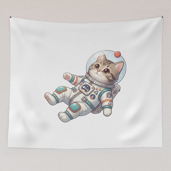 Item preview, Cosmic Explorer: Little Astronaut Cat designed and sold by SandyPlace.