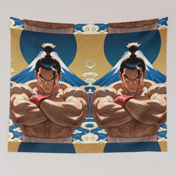 Item preview, Manga - Stylized Sumo Wrestler, Vibrant Shonen Power Aesthetic designed and sold by Zone--Gaming.