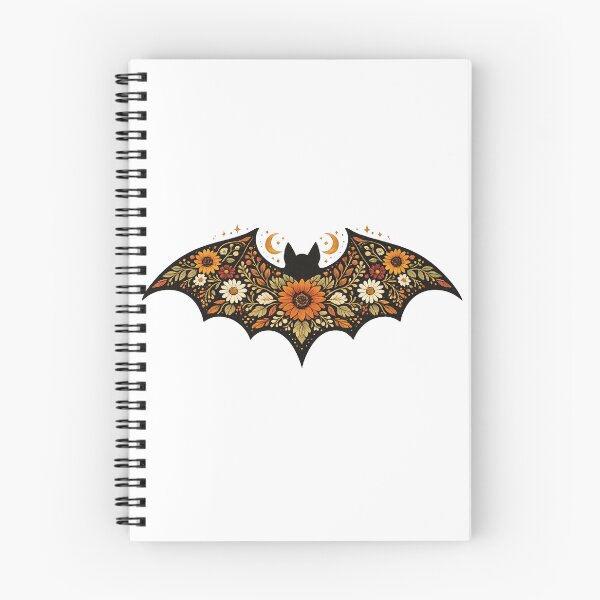 Item preview, Floral Bat Folk Art Halloween designed and sold by afr-saad.
