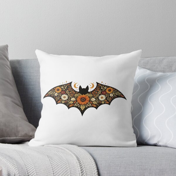 Item preview, Floral Bat Folk Art Halloween designed and sold by afr-saad.