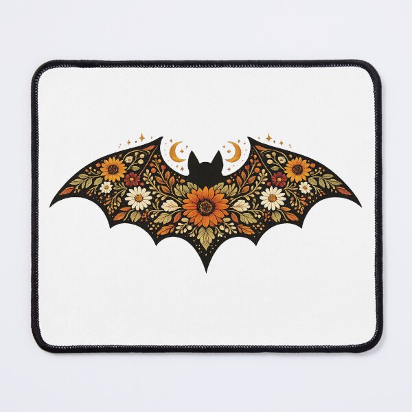 Item preview, Floral Bat Folk Art Halloween designed and sold by afr-saad.