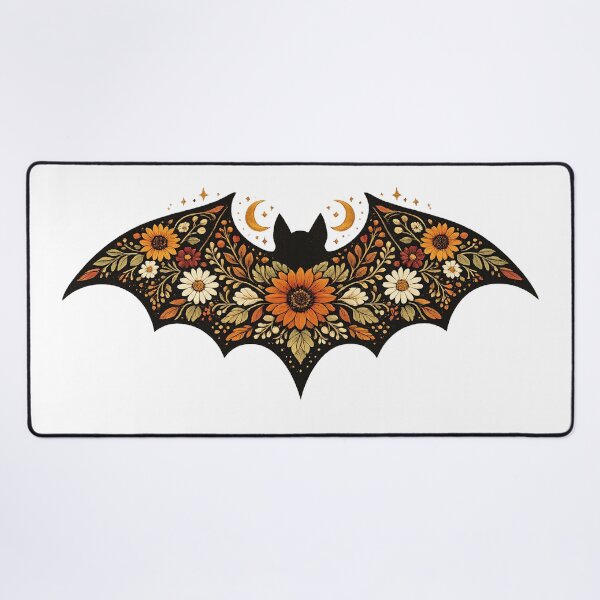 Item preview, Floral Bat Folk Art Halloween designed and sold by afr-saad.