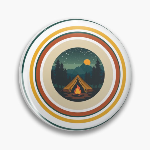 Item preview, Camping Under the Stars – Vintage Outdoor Adventure designed and sold by GraphicGlowTeesStore.
