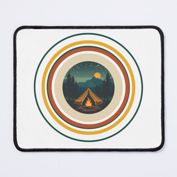 Item preview, Camping Under the Stars – Vintage Outdoor Adventure designed and sold by GraphicGlowTeesStore.