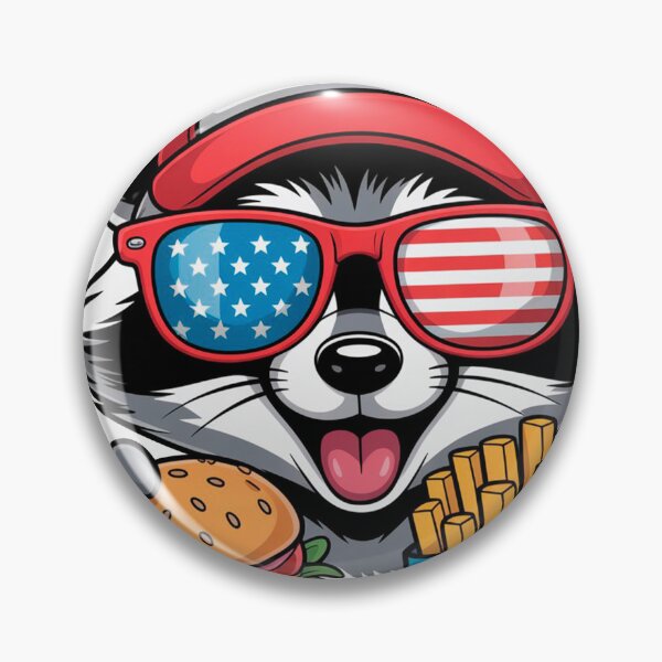 Item preview, Number One Dad Raccoon Burger Fries Patriotic designed and sold by Outlet Raloel.