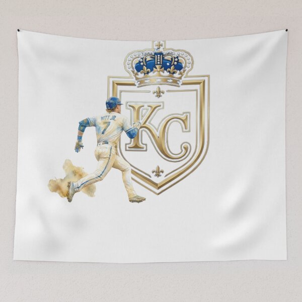Item preview, Bobby Witt Jr KC Baseball Golden Crest Art designed and sold by Turnersports.