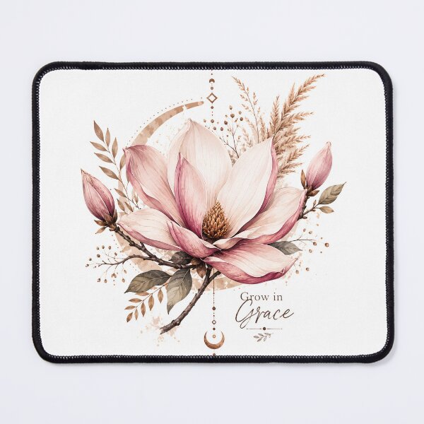 Item preview, Grow in Grace Boho Magnolia | Botanical Floral Design designed and sold by CalmMandala.