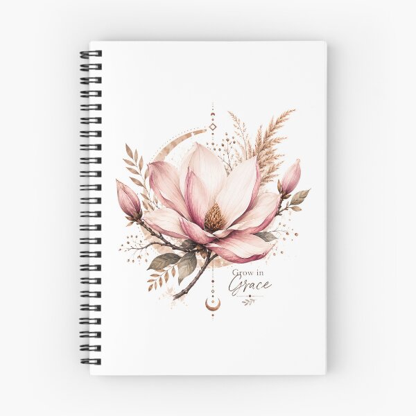 Item preview, Grow in Grace Boho Magnolia | Botanical Floral Design designed and sold by CalmMandala.