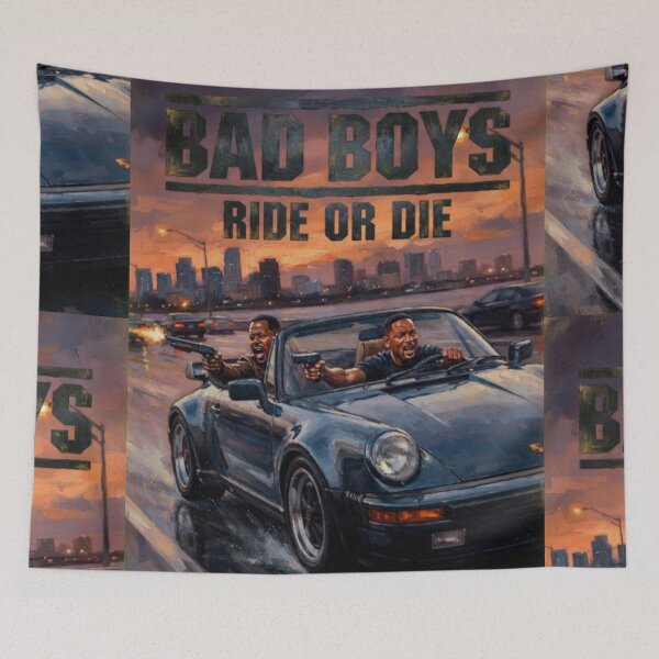 Item preview, Bad Boys Ride or Die Fine Art Tribute designed and sold by Art's Diner.