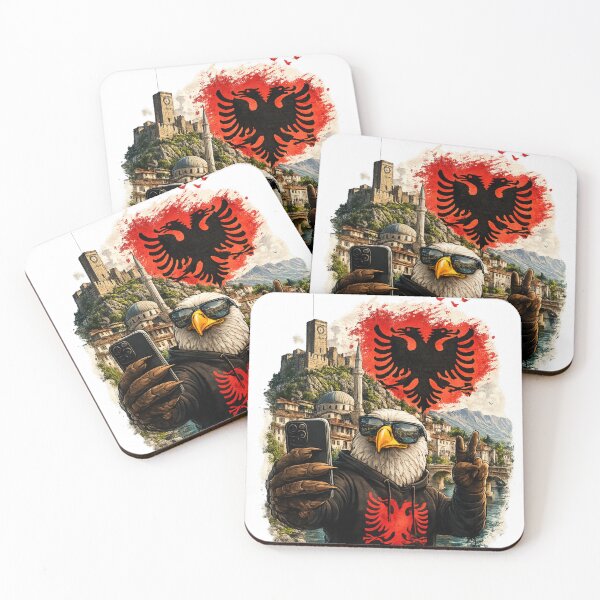 Item preview, Albanian Eagle Streetwear Patriotic Graphic designed and sold by NorthPeak Studio.