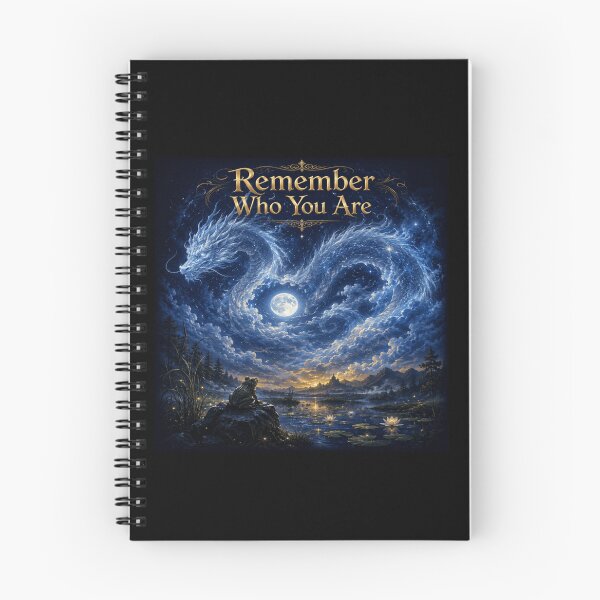 Item preview, Remember Who You Are Frog and Celestial Dragon Fantasy Art designed and sold by POD DYNASTY | Original Print On Demand T-Shirt Graphics.