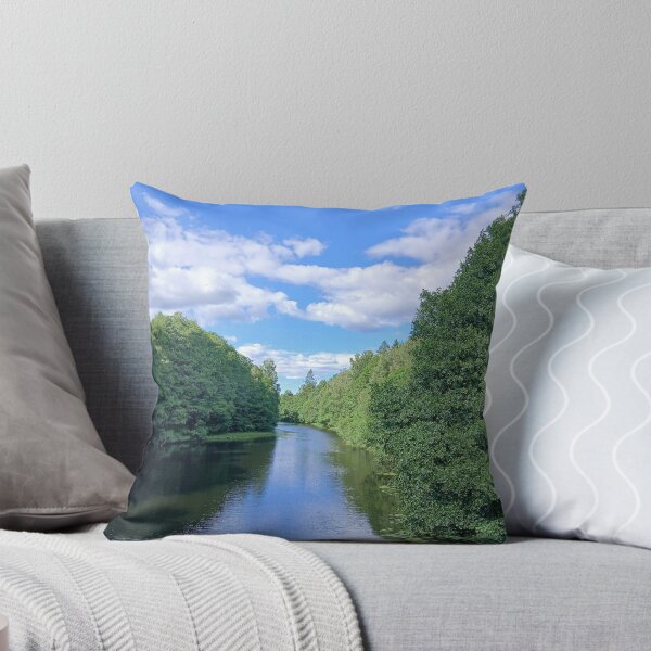 Item preview, Tranquil River Amid Verdant Trees designed and sold by Designfs.