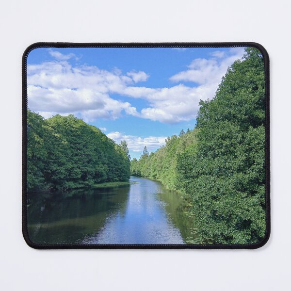 Item preview, Tranquil River Amid Verdant Trees designed and sold by Designfs.