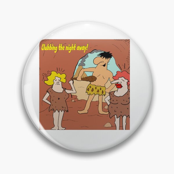 Item preview, Nightclub. Funny caveman cartoon. designed and sold by Grant Wilson.