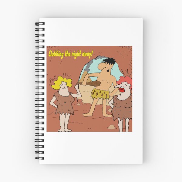 Item preview, Nightclub. Funny caveman cartoon. designed and sold by Grant Wilson.