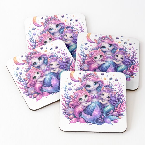 Item preview, Cute Mermaid Cat Family designed and sold by MySthore.