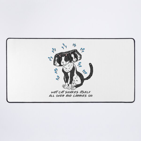 Item preview, A Wet Cat Just Carries On designed and sold by Colmeia de Ideias.