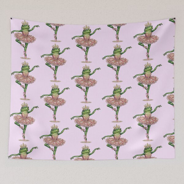Item preview, Funny Frog Ballerina In Pink Tutu And Crown designed and sold by TeeARTHY.