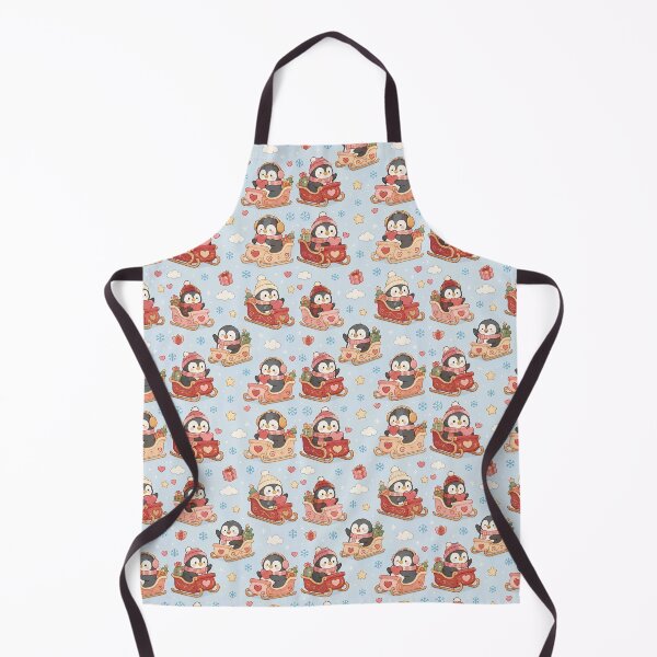 Item preview, Penguin Love Sleigh Pattern designed and sold by Soft Berry Studio.