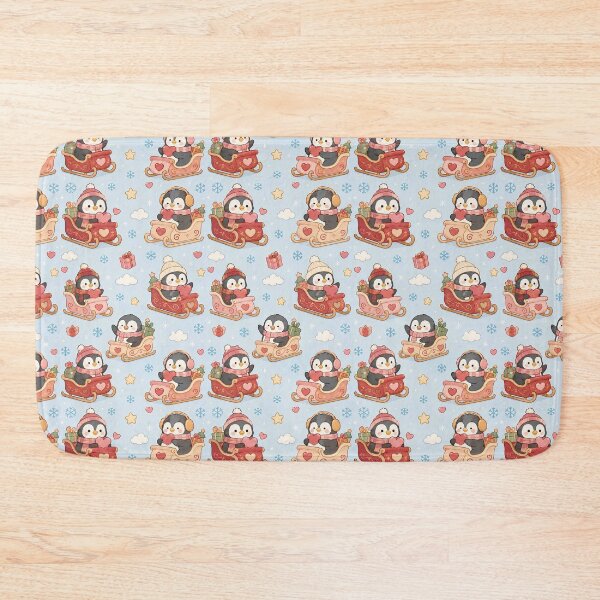 Item preview, Penguin Love Sleigh Pattern designed and sold by Soft Berry Studio.