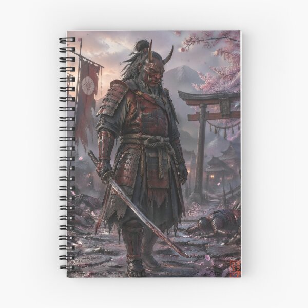 Item preview, Oni Samurai Warrior in Feudal Japan | Dark Japanese Mythology Art designed and sold by kaxymax.