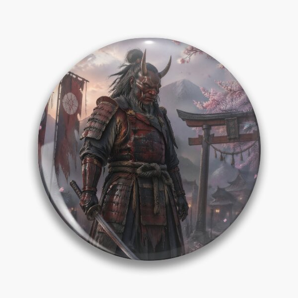 Item preview, Oni Samurai Warrior in Feudal Japan | Dark Japanese Mythology Art designed and sold by kaxymax.