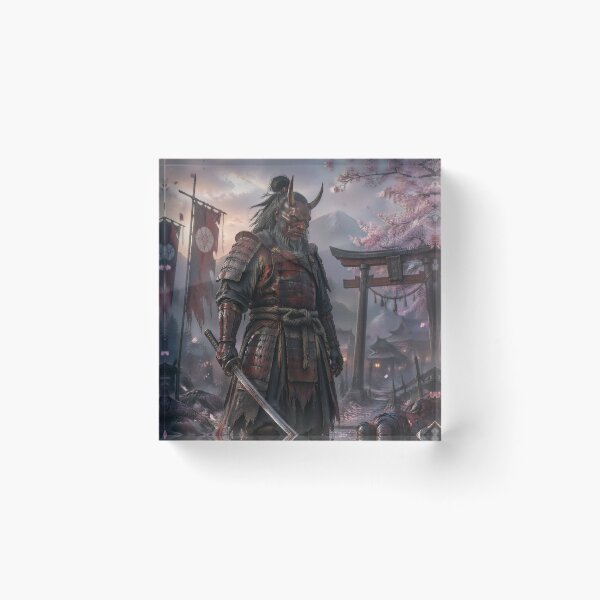 Item preview, Oni Samurai Warrior in Feudal Japan | Dark Japanese Mythology Art designed and sold by kaxymax.