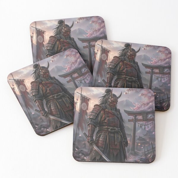 Item preview, Oni Samurai Warrior in Feudal Japan | Dark Japanese Mythology Art designed and sold by kaxymax.