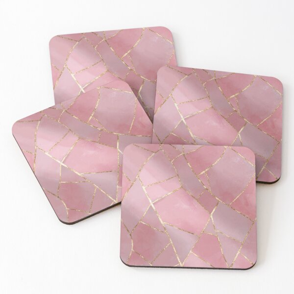Item preview, Rose Quartz Gold Seam Pattern 2 designed and sold by W Designs.