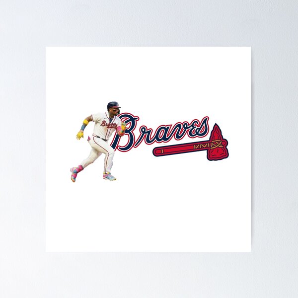 Item preview, Ronald Acuña Jr. Atlanta Braves Baseball Star Action Design designed and sold by cucuzeus.