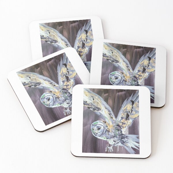 Item preview, Expressionist Flying Owl Painting designed and sold by Meprani87.