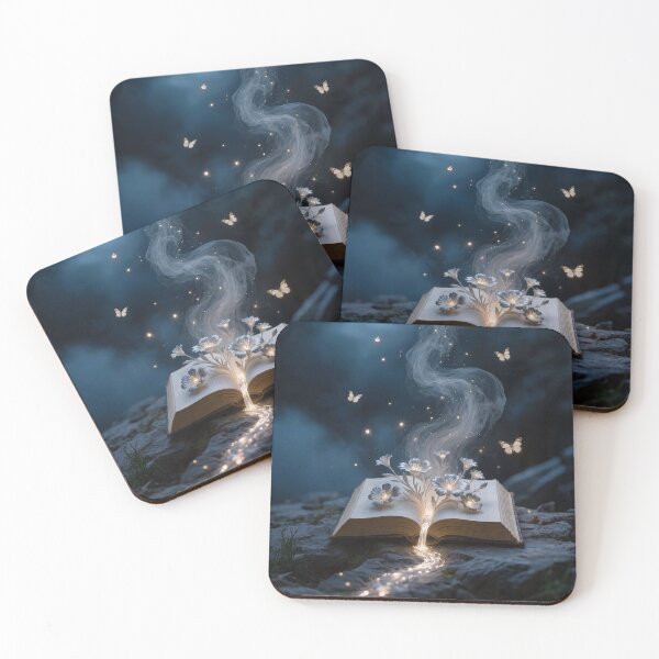 Item preview, Enchanted Book of Glowing Flowers designed and sold by Helenaphotoart.