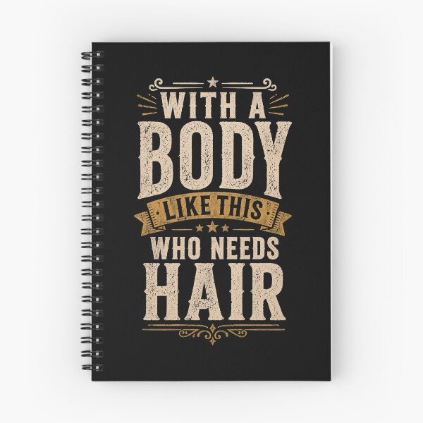 Item preview, With A Body Like This Who Needs Hair, Funny Mens Bald Dad, Vintage Daddy, Gag Gift for Father's Day BDay Christmas designed and sold by Cchotlan.