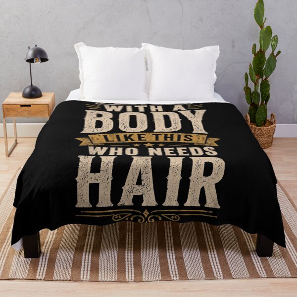 Item preview, With A Body Like This Who Needs Hair, Funny Mens Bald Dad, Vintage Daddy, Gag Gift for Father's Day BDay Christmas designed and sold by Cchotlan.