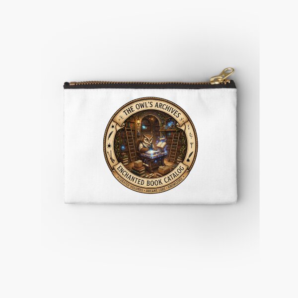 Item preview, The Owl's Archives | Enchanted Book Catalog | Magical Library Owl | Fantasy Librarian | Book Lover Gift designed and sold by MrDev.