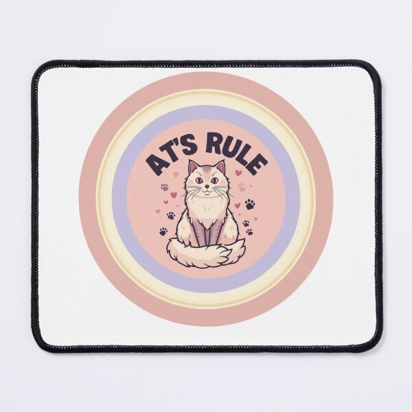 Item preview, Cats Rule – Cute Cat Lover Design designed and sold by GraphicGlowTeesStore.