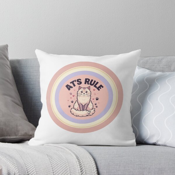 Item preview, Cats Rule – Cute Cat Lover Design designed and sold by GraphicGlowTeesStore.