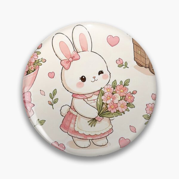 Item preview, Bunny Heart Flower Cart Pattern designed and sold by Soft Berry Studio.