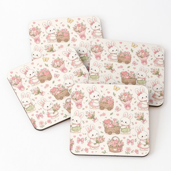 Item preview, Bunny Heart Flower Cart Pattern designed and sold by Soft Berry Studio.