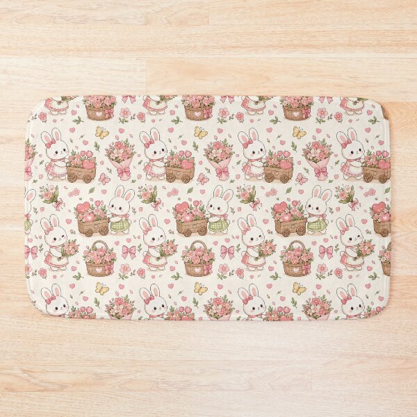 Item preview, Bunny Heart Flower Cart Pattern designed and sold by Soft Berry Studio.