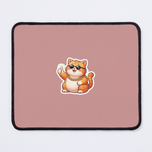 Item preview, Cool Orange Cat Sticker Pack | Cute Kawaii Cartoon Stickers designed and sold by DesiDigital.