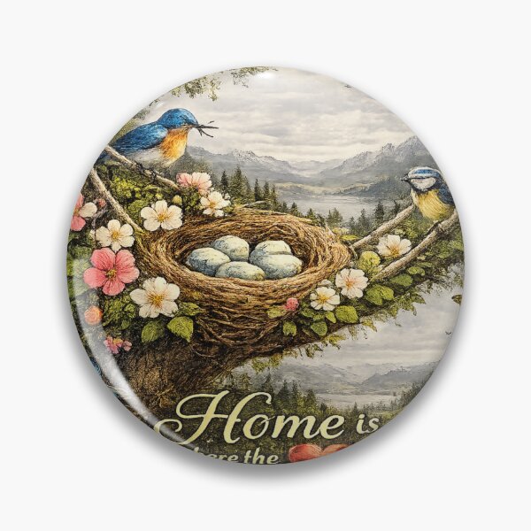 Item preview, Peaceful bird nest nature designed and sold by urbanshop7.
