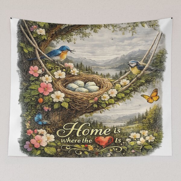 Item preview, Peaceful bird nest nature designed and sold by urbanshop7.