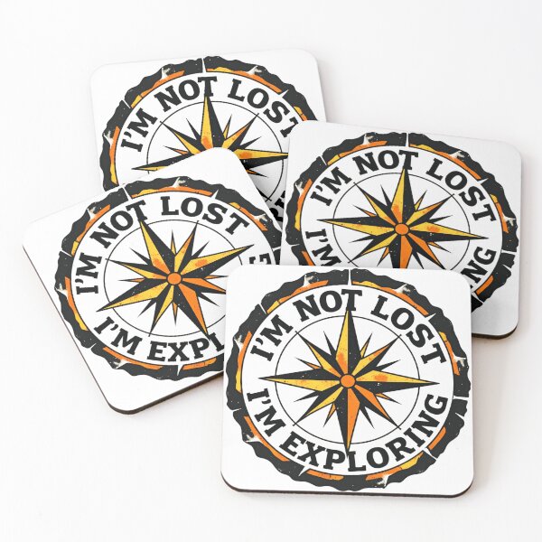 Item preview, I’m Not Lost I’m Exploring Vintage Compass Design designed and sold by GabeMountainArt.