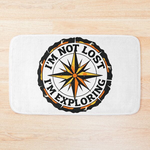 Item preview, I’m Not Lost I’m Exploring Vintage Compass Design designed and sold by GabeMountainArt.