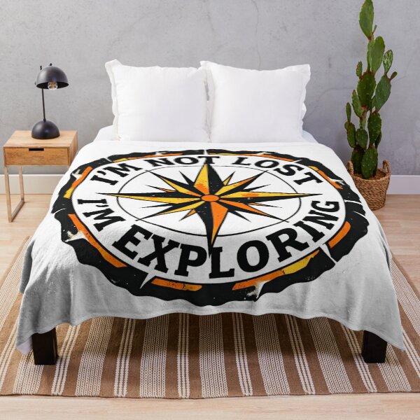 Item preview, I’m Not Lost I’m Exploring Vintage Compass Design designed and sold by GabeMountainArt.