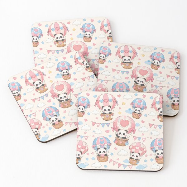 Item preview, Panda Heart Balloon Ride Pattern designed and sold by Soft Berry Studio.